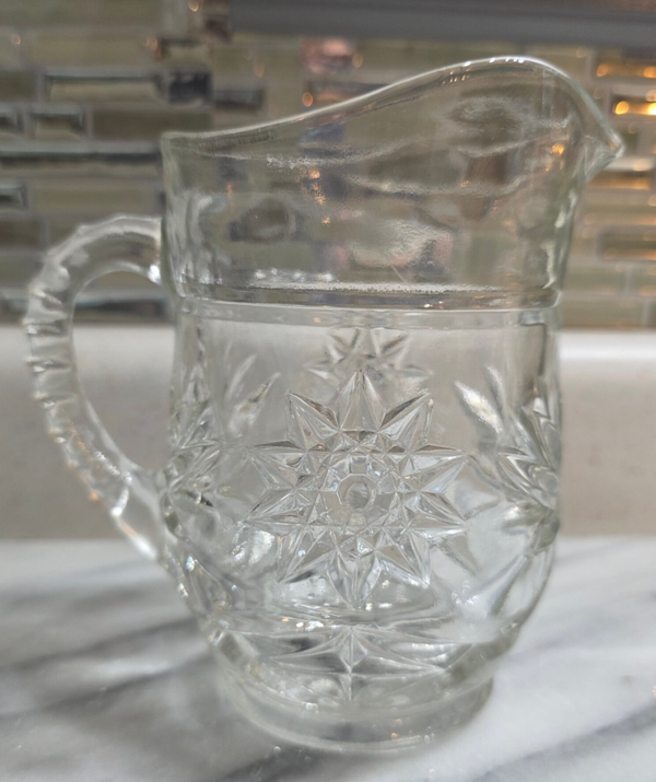 Anchor Hocking Prescut (Early American Prescut/EAPC) 16oz Lead Crystal Pitcher