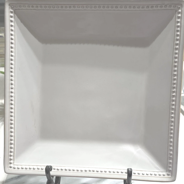 Pier 1 Imports Spice Route Salt Square Stoneware Dinner Plate