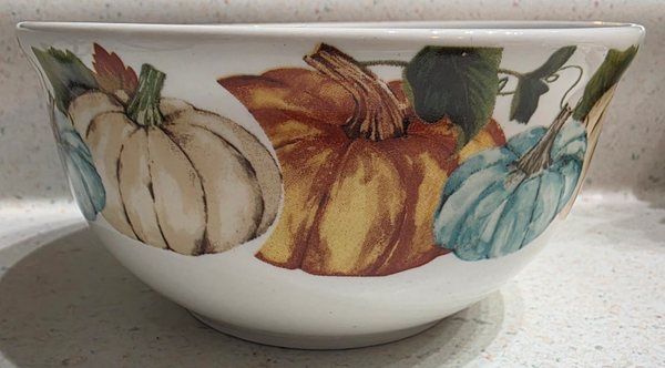 Royal Norfolk Fall Pumpkin Stoneware Cereal Bowl