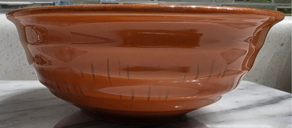Gibson Orange Stoneware Soup/Cereal Bowl