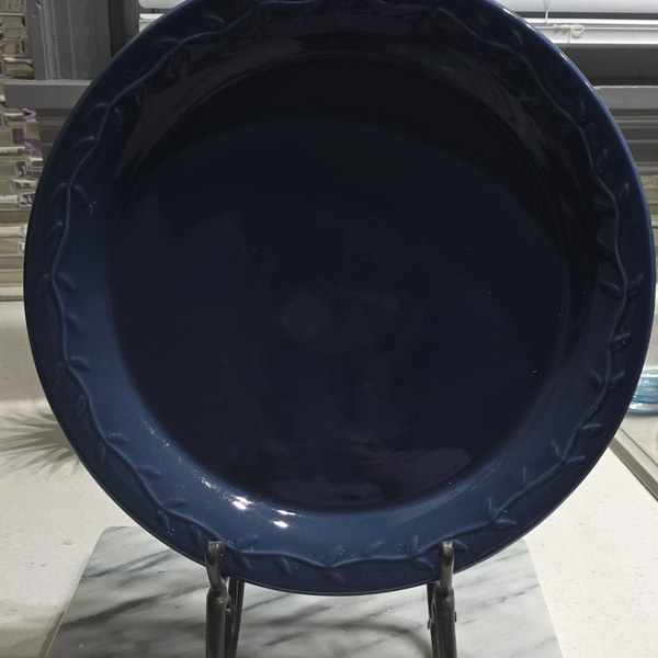 Share Home & Garden Party Country Garden Collection Blue Heavy Stoneware Serving Plate