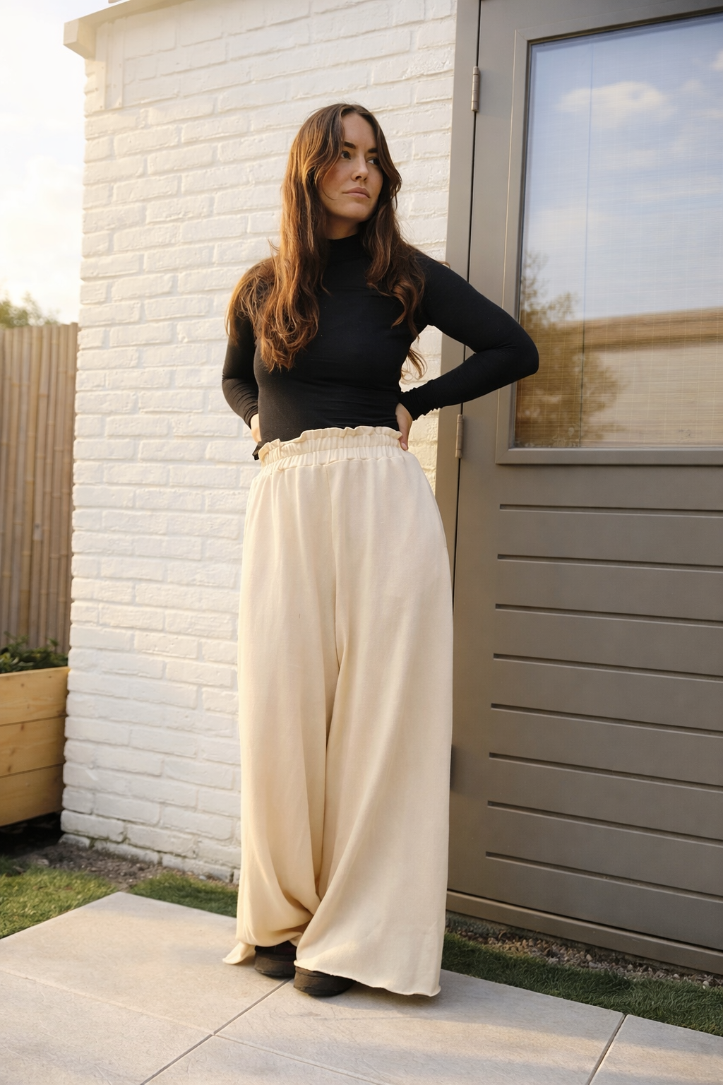 Aurora Trousers – Baby Knit cream