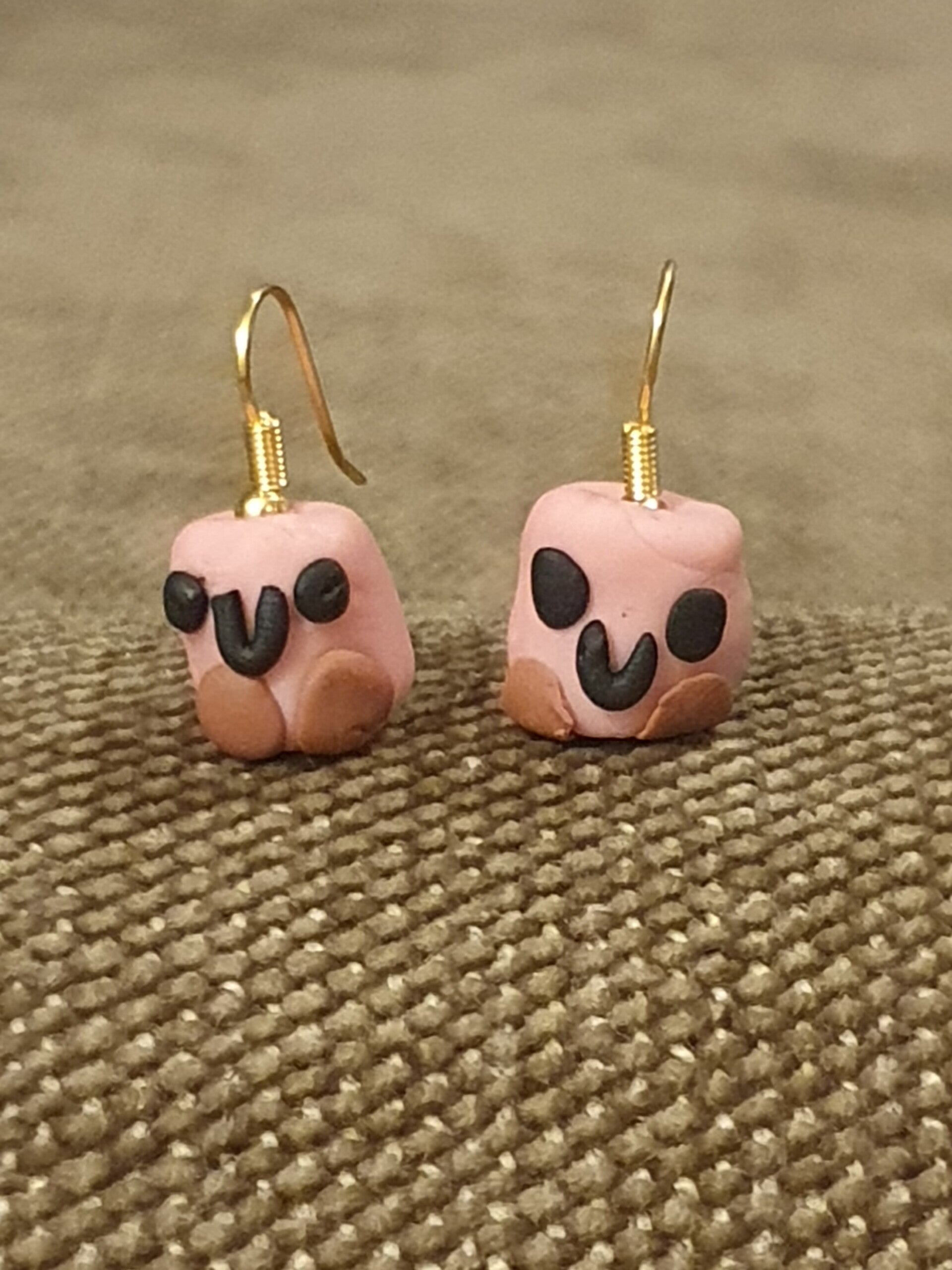 Pink Marshmallow Earrings