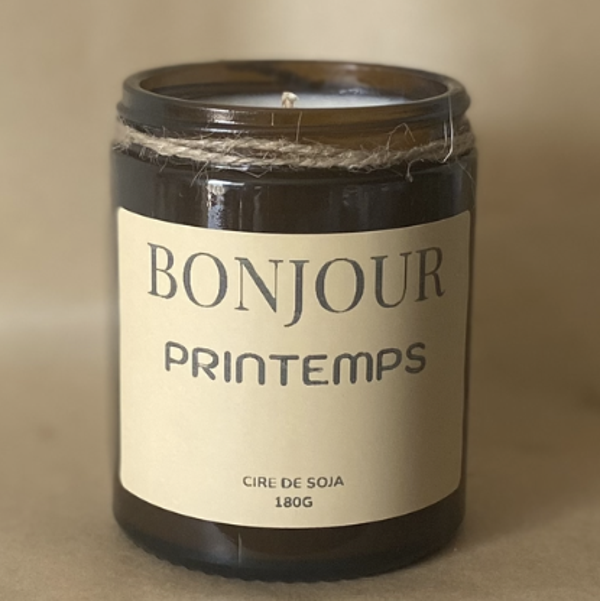 Pot verre hexagonal