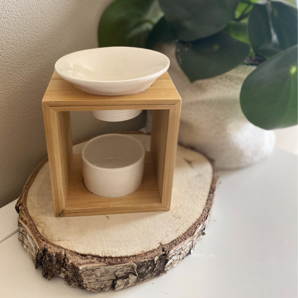 Brûle parfum bambou coupelle