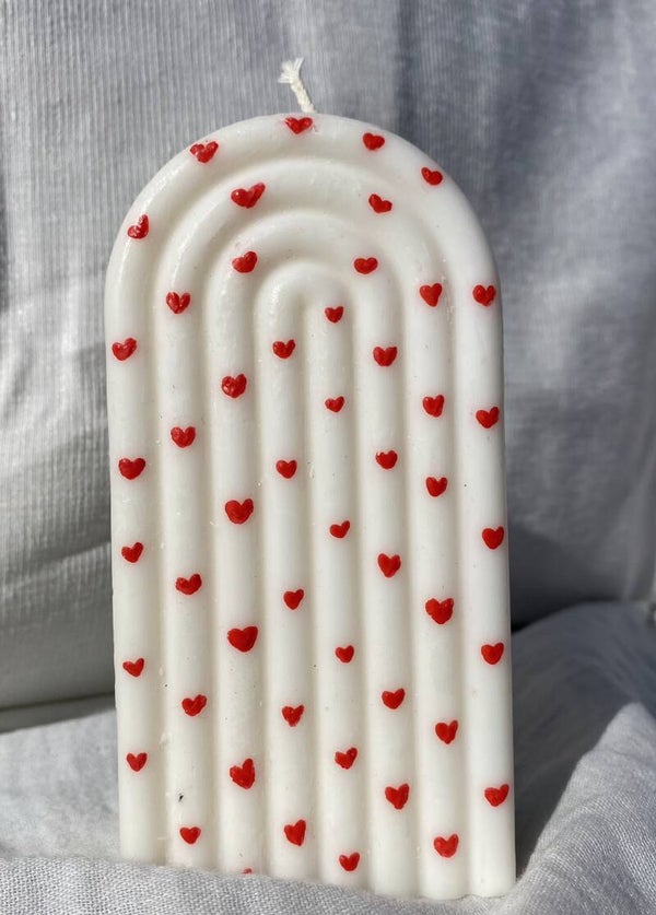 Bougie Céleste "coeur"