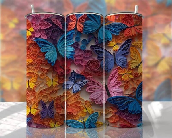 Paper Quilling Butterfly Art