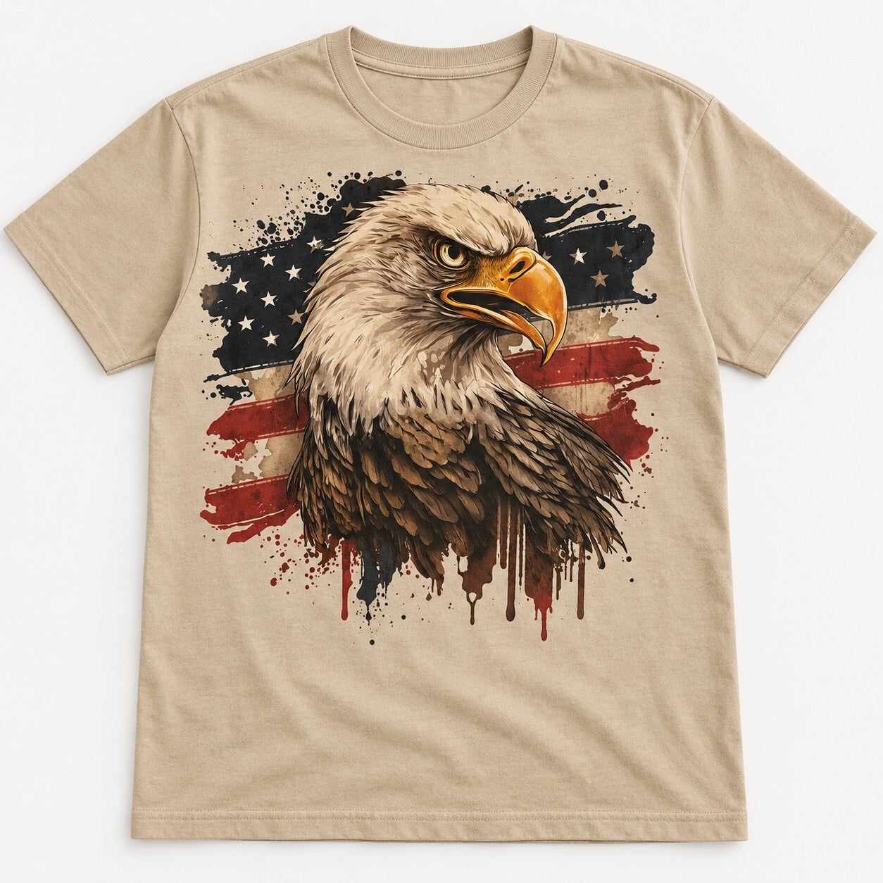 American Eagle Vintage Flag Tee