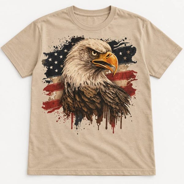 American Eagle Vintage Flag Tee