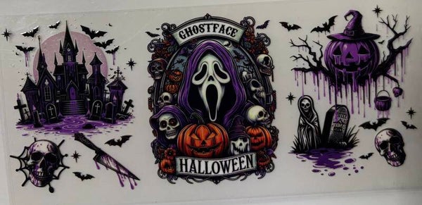 Violet Fright Night — 16 oz Acrylic Snow Globe Tumbler