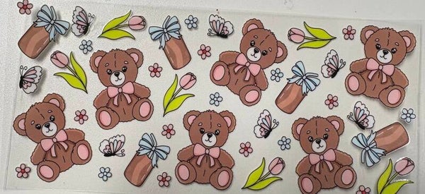 Teddy Bear Café — 16 oz Acrylic Snow Globe Tumbler