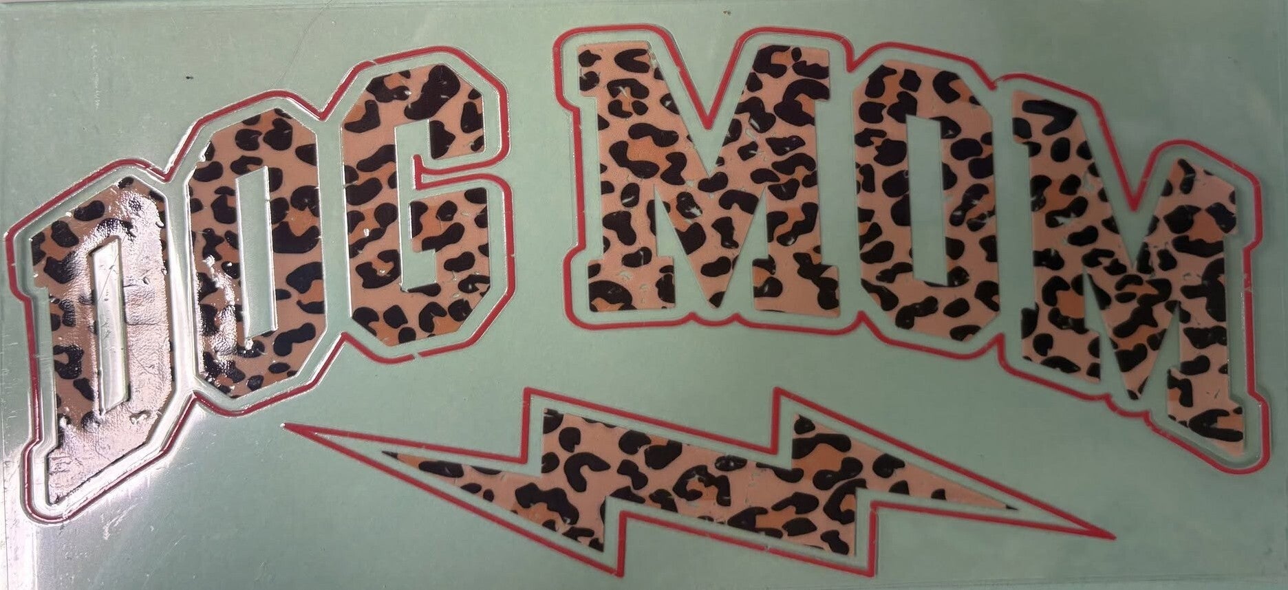 16oz Dog Mom Leopard Lightning