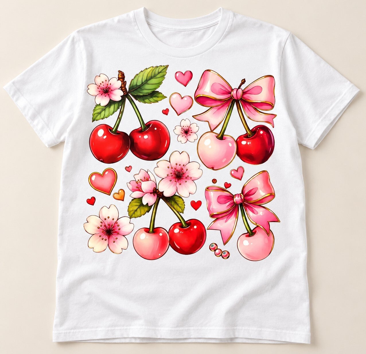 Cherry Blossom & Bows Tee