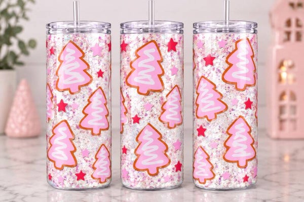16oz Pink Christmas Sweet Treats