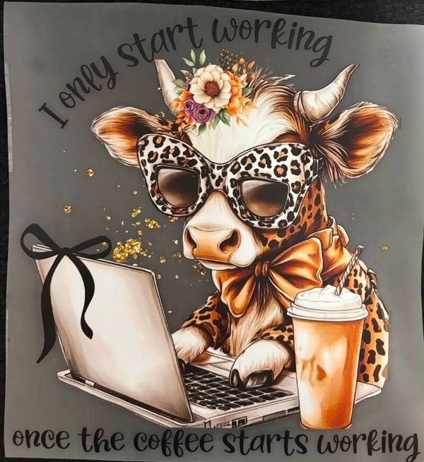 I only start working once the coffee kicks in