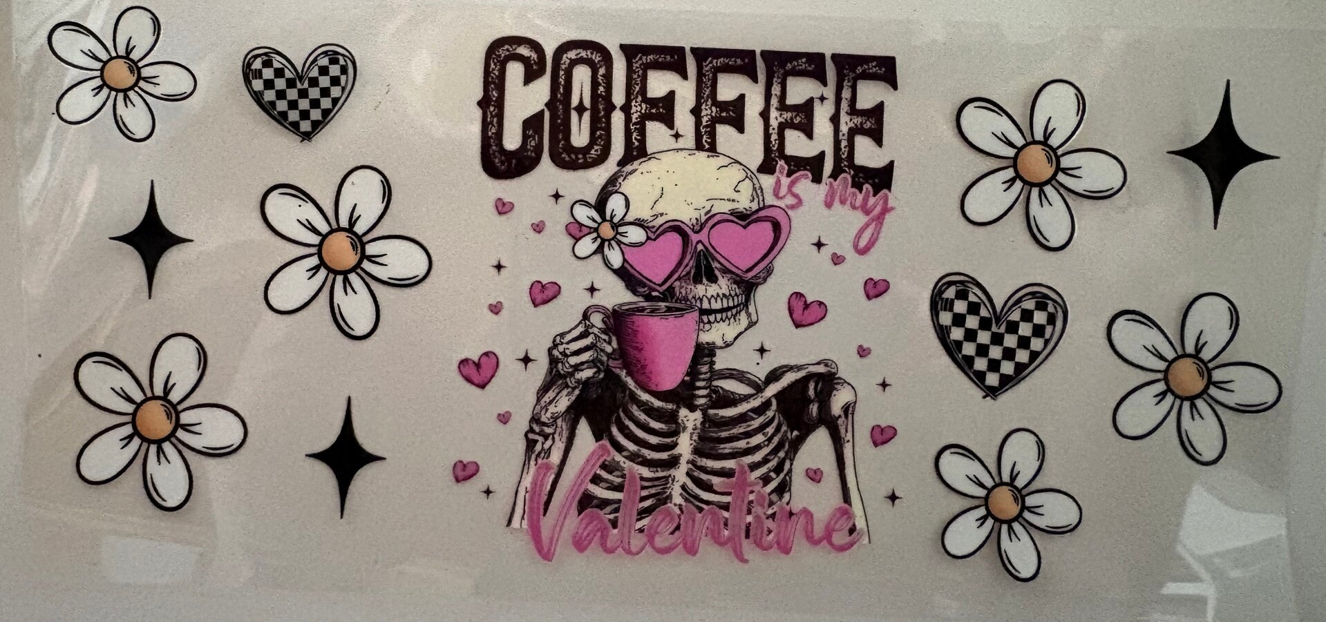 Coffee Is My Valentine — 16 oz Acrylic Snow Globe Tumbler