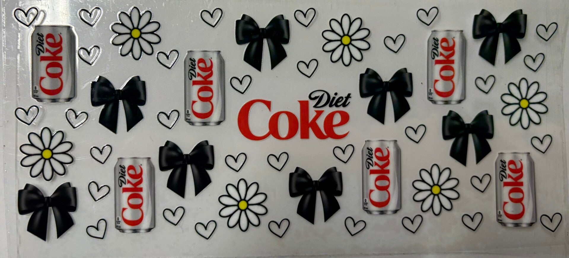 Diet Coke & Bows — 16 oz Acrylic Snow Globe Tumbler