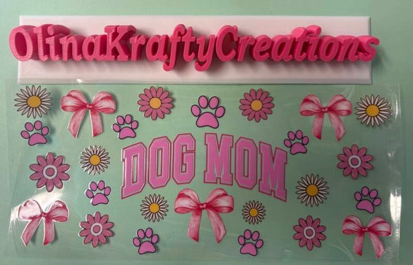 Dog Mom with Flowers and Bows