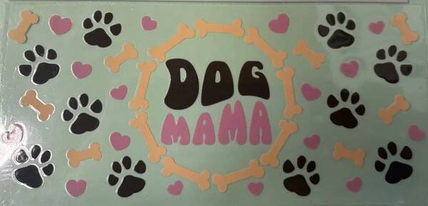 Paws & Hearts – Dog Mama Edition — 16 oz Acrylic Snow Globe Tumbler