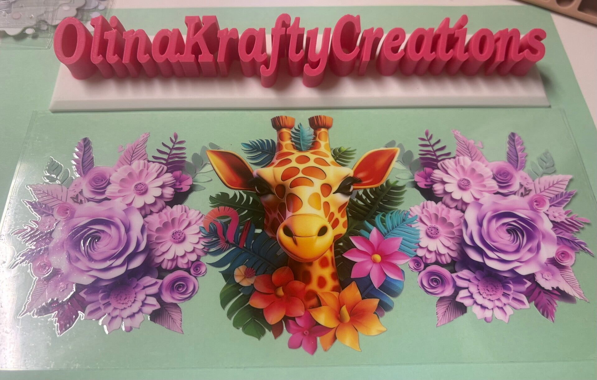 Kid's Cup Wraps - Giraffe