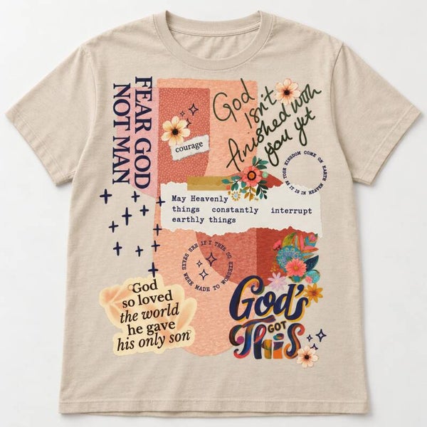 God’s Got This Floral Collage Tee