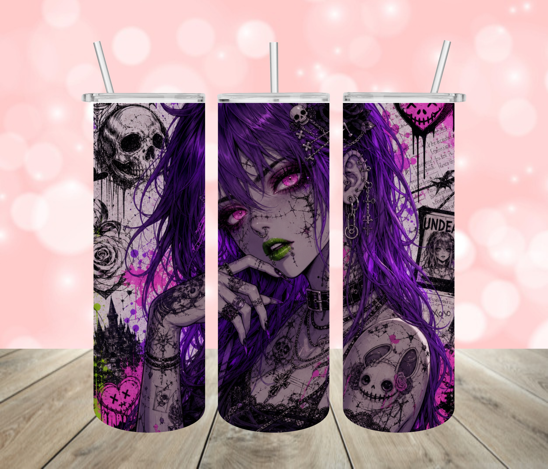 Gothic Anime Undead Character
