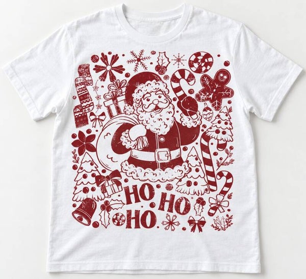 Ho Ho Ho Vintage Santa Tee