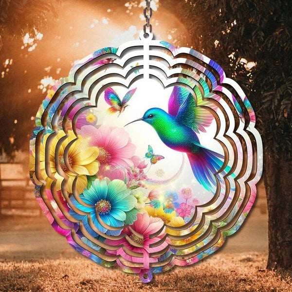 10-inch Hummingbird Wind Spinner