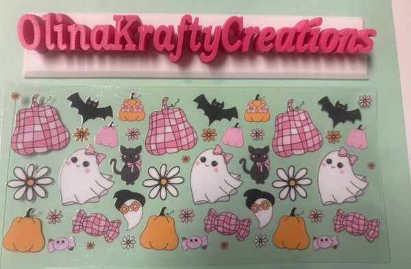 Pink and White Ghost