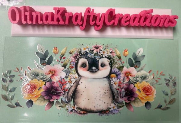 Kids Wraps Penguin with Flowers