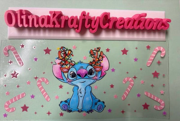 Stitch around Candy Canes