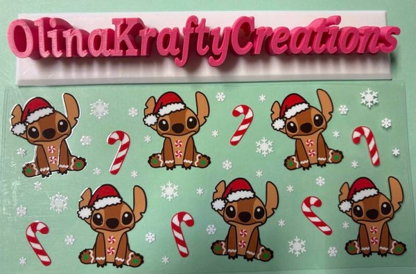 Stitch with Candy Canes