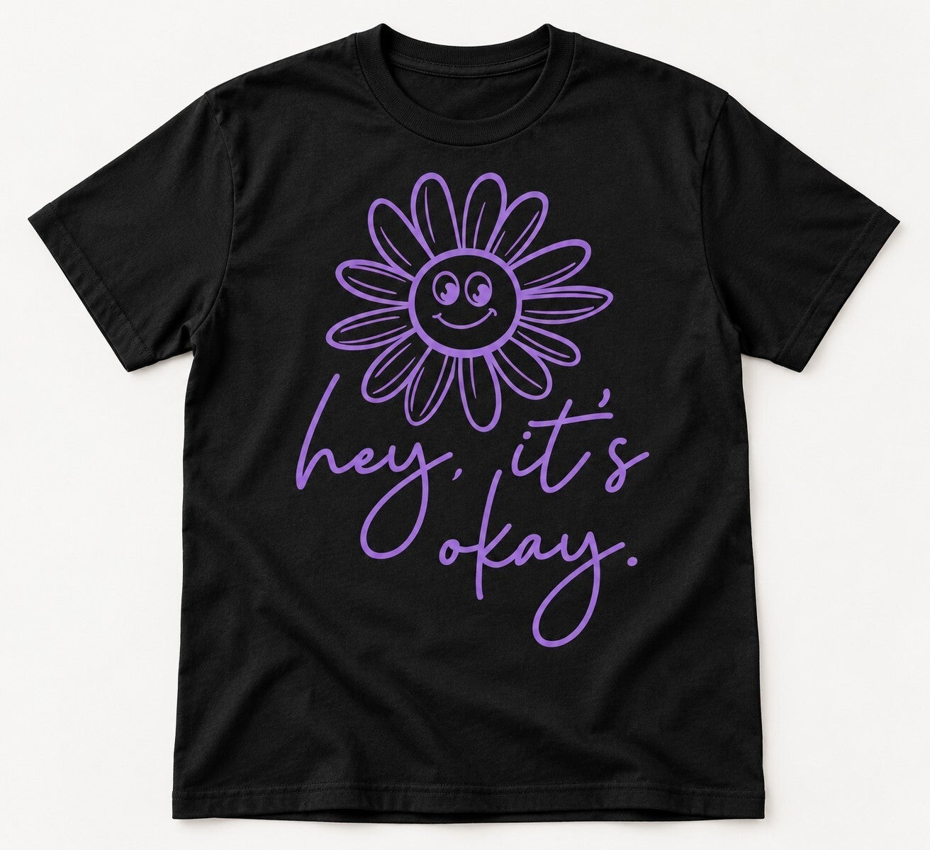 Hey, It’s Okay Lavender Daisy Tee