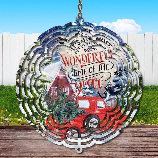 10 inch Most Wonderful Time of the Year Wind Spinner