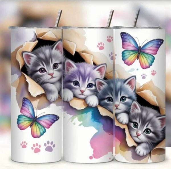 Rainbow Butterflies & Peek‑A‑Boo Kittens