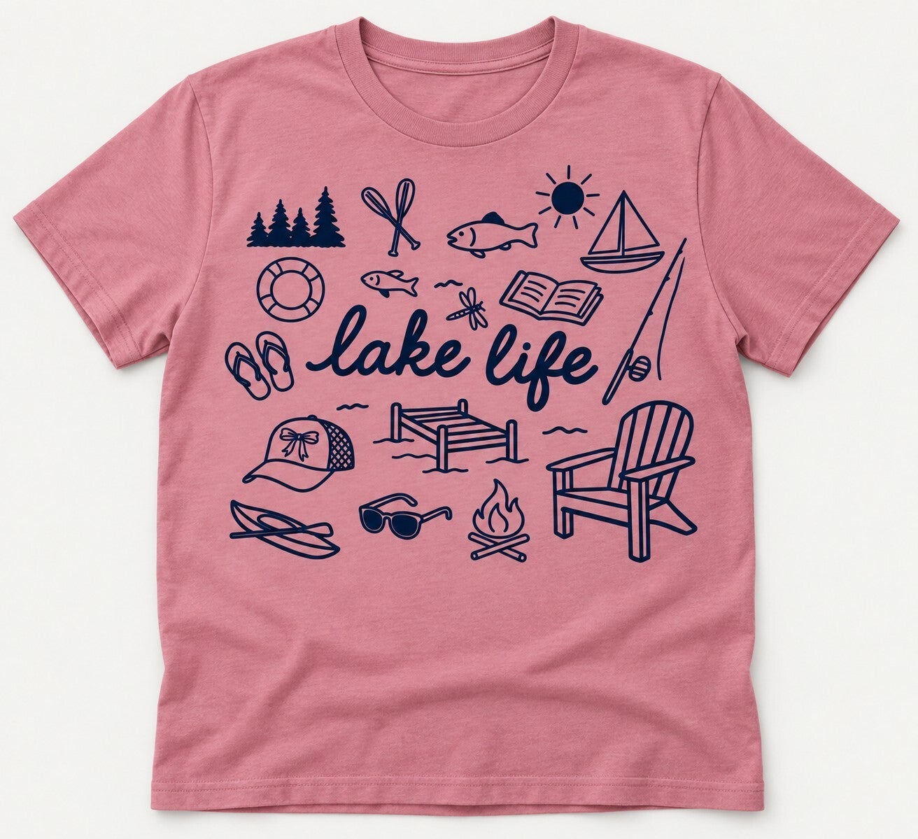 Lake Life Doodle Tee