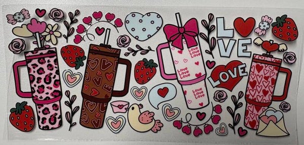 Sweetheart Sips — 16 oz Acrylic Snow Globe Tumbler