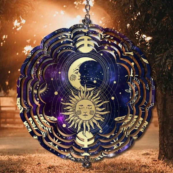 10-inch Celestial Moon Wind Spinner