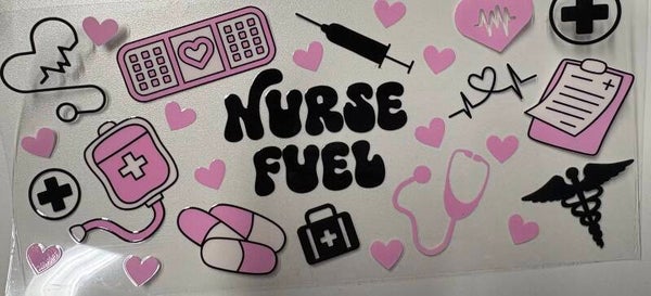 Nurse Fuel — 16 oz Acrylic Snow Globe Tumbler