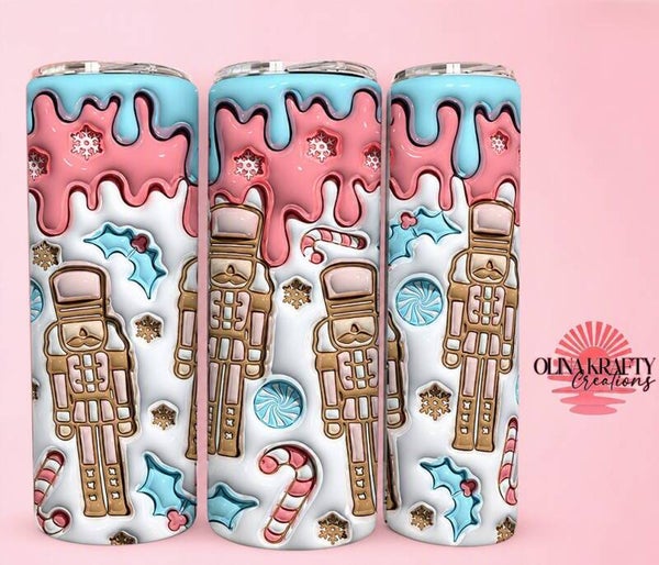 Pastel Nutcracker Christmas Tumbler