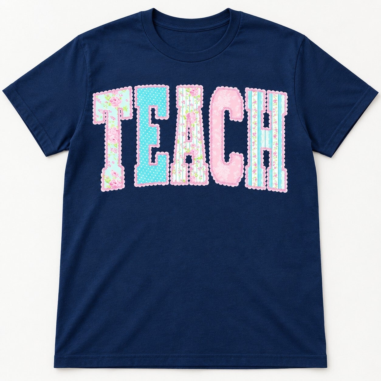 Pastel Patchwork Teach Tee