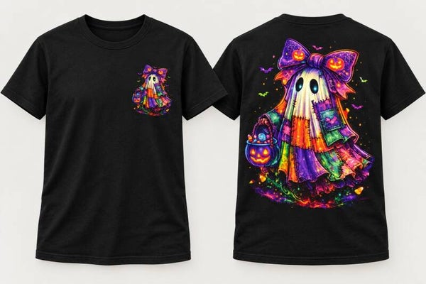 Patchwork Boo Buddy Pocket & Back Tee