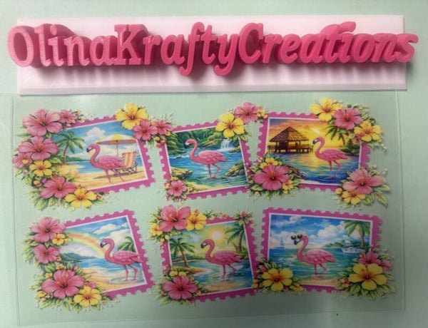 Pink flamingos