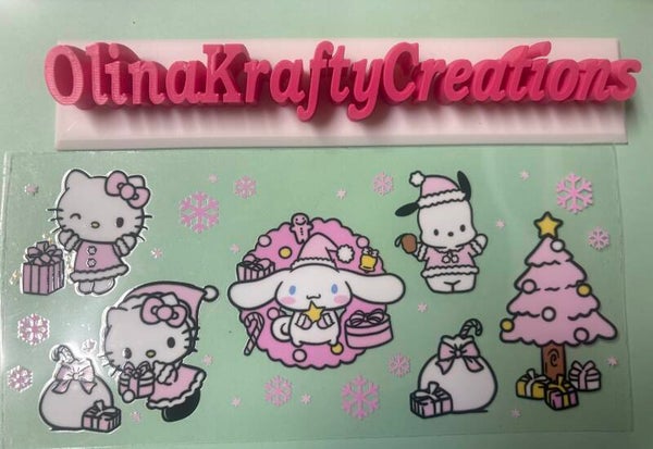 Kid's Cup Wraps - Pink Kittens