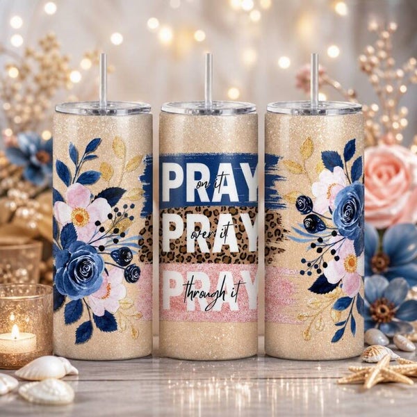 16oz Acrylic Snow Globe - Pray Through It