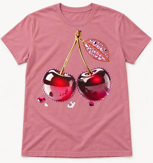 Ruby Jewel Cherries Tee