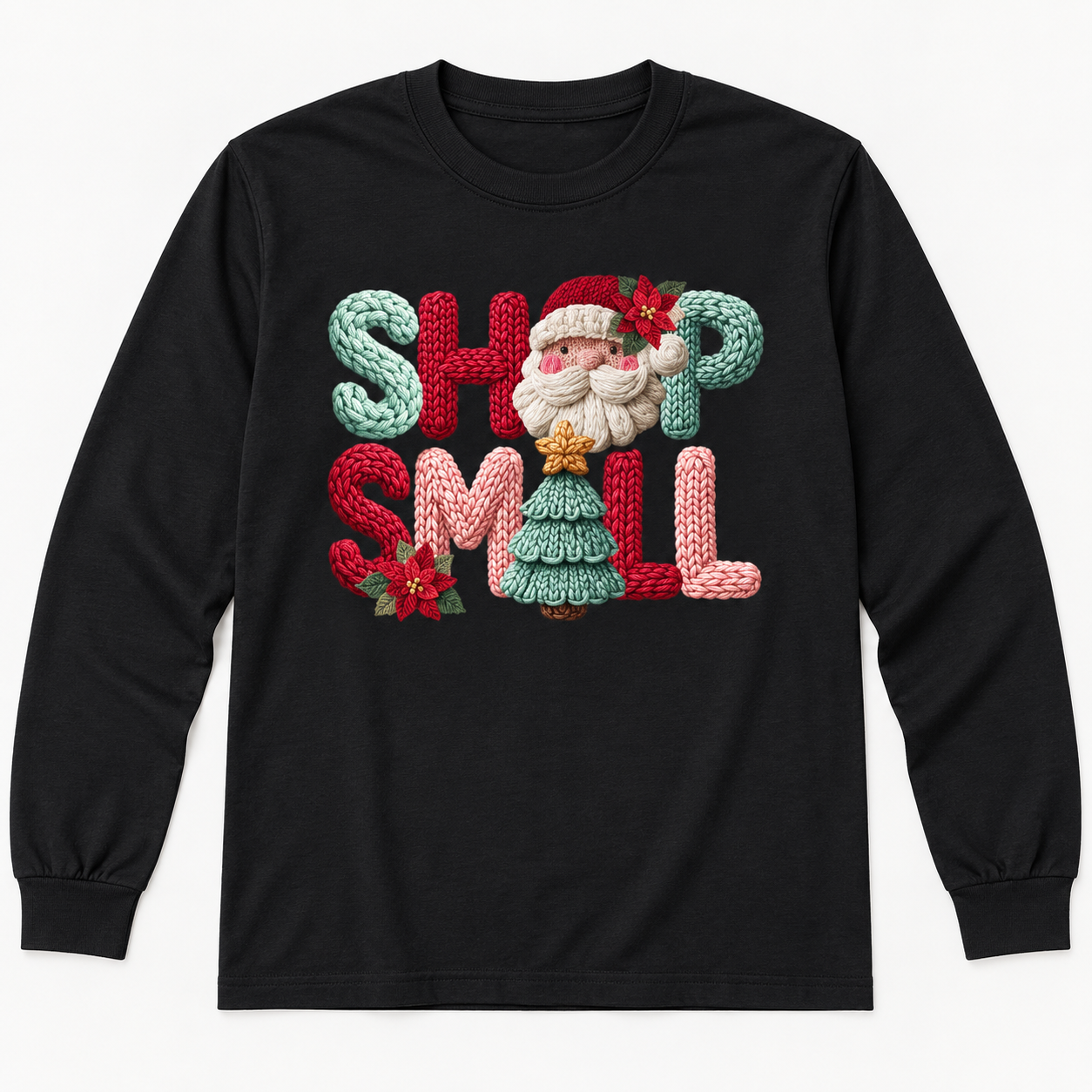 Shop Small Christmas Faux Yarn Tee