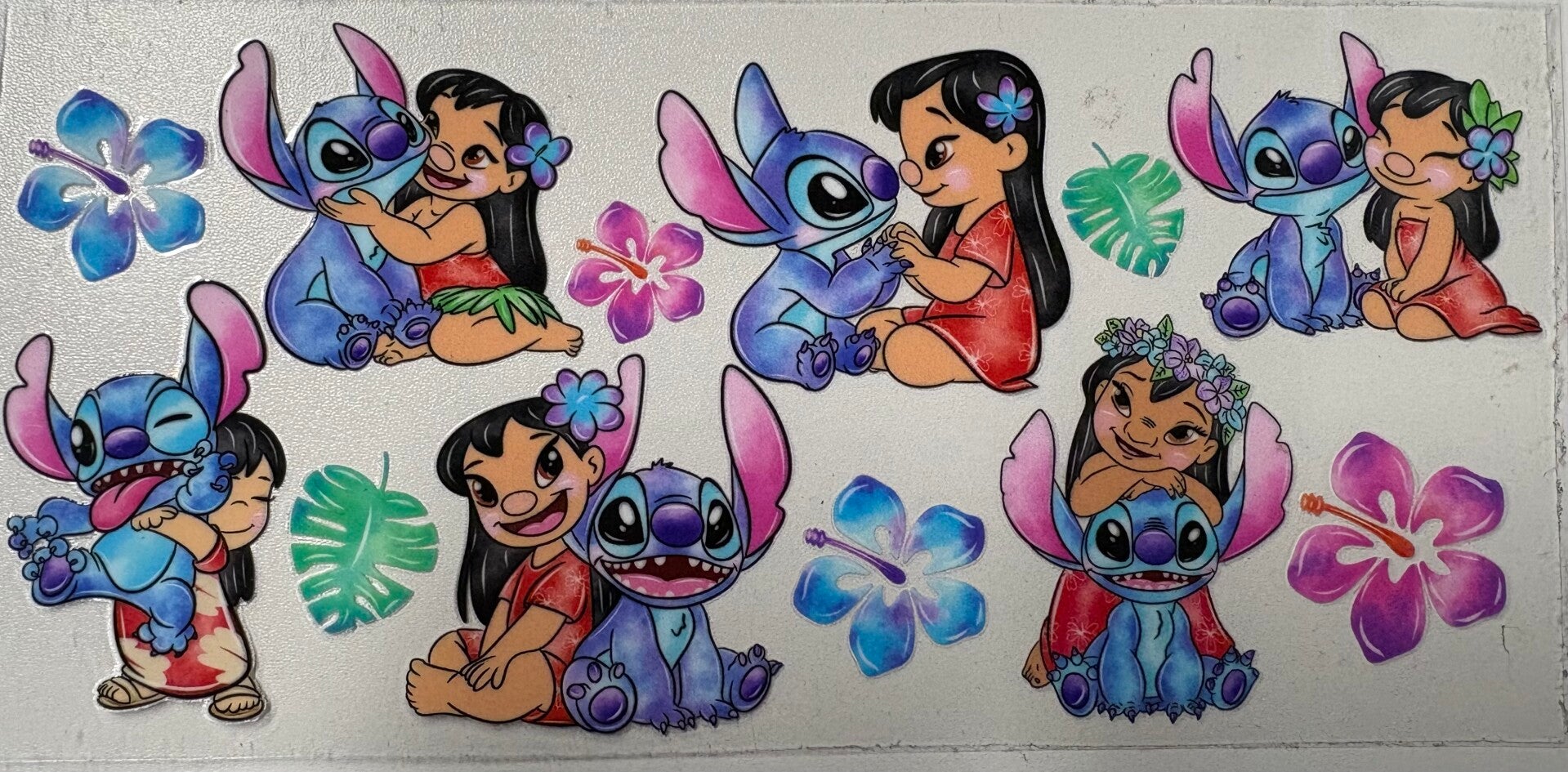 Lilo & Stitch Tropical Friendship — 16 oz Acrylic Snow Globe Tumbler