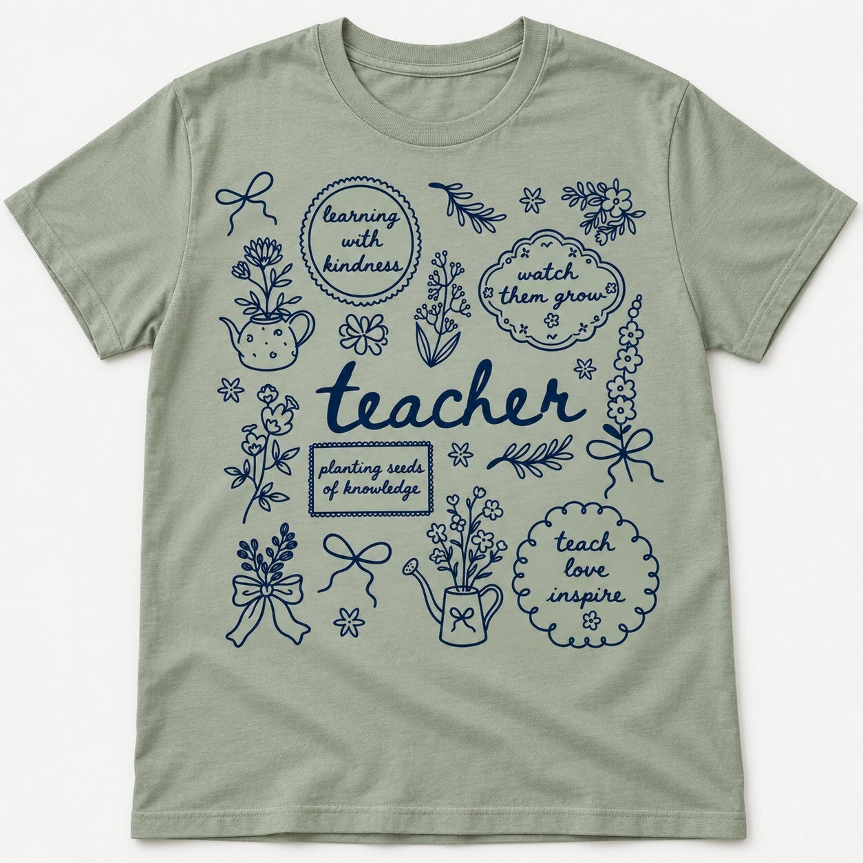 Teacher Doodles — Planting Seeds of Knowledge Tee