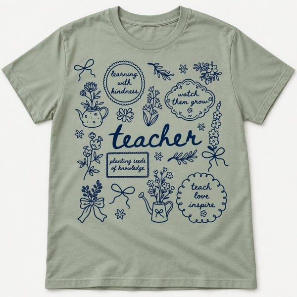 Teacher Doodles — Planting Seeds of Knowledge Tee